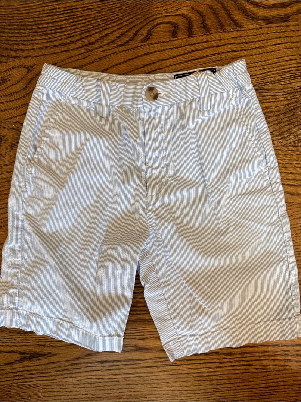 Vineyard Vines Boys Light Blue Seersucker Shorts